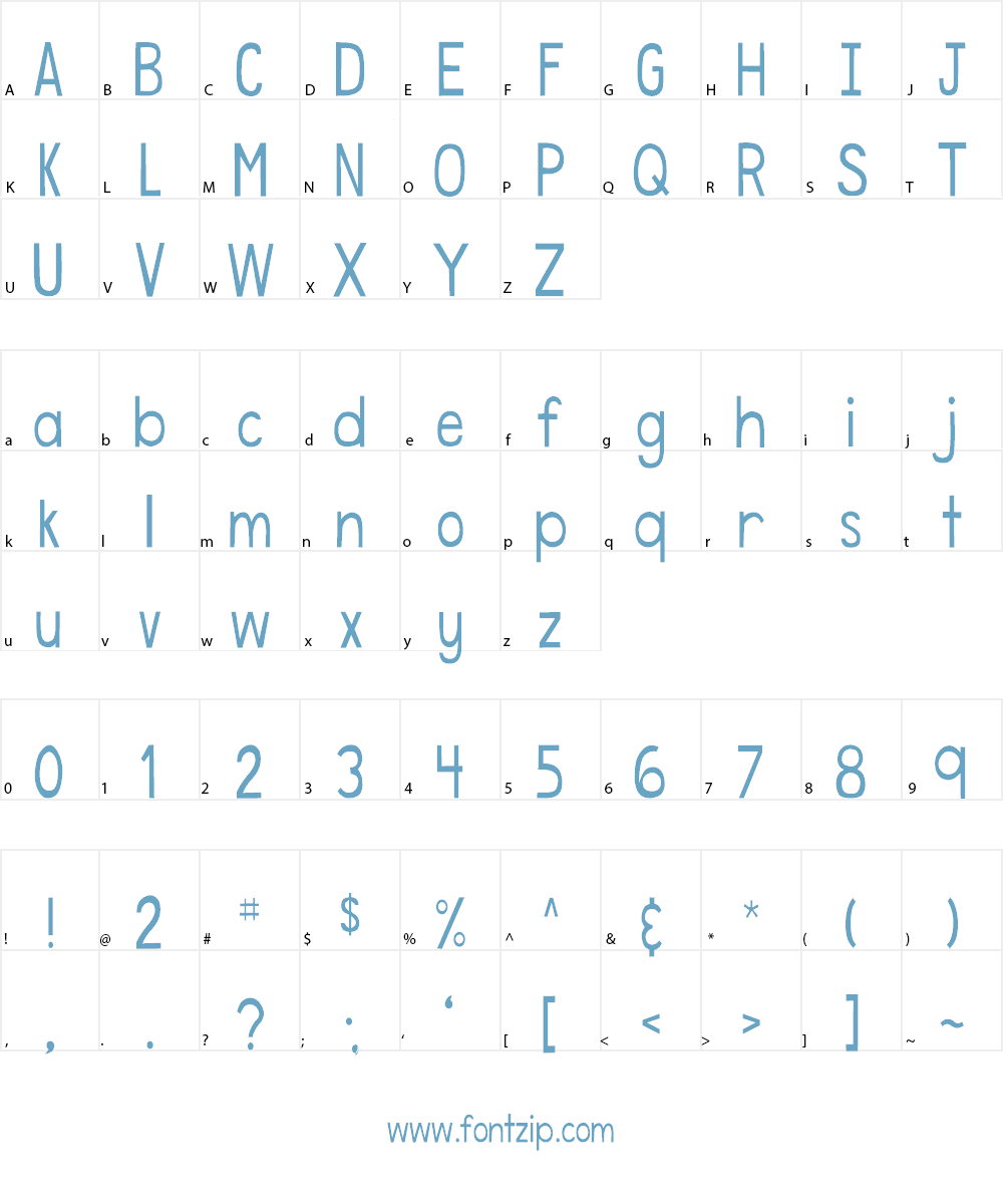 DJB Speak Softly Font Character